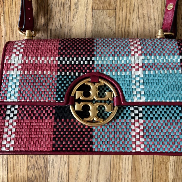 Tory Burch Multicolor Woven Shoulder Bag - Woven Miller mini bag - Picture 3 of 8